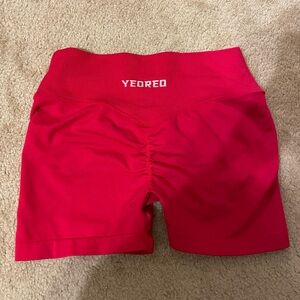 Women's Hot Pink/Red Athletic Shorts